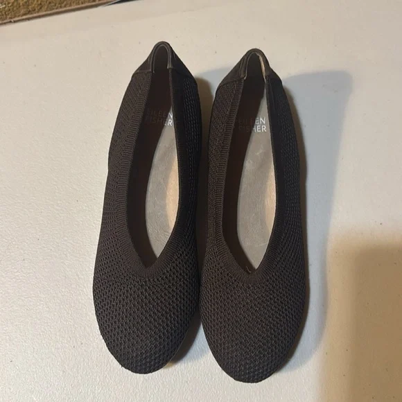 Eileen Fisher Heaven Stretch Knit Wedge Ballet Flat Size 7.5 - Picture 7 of 8